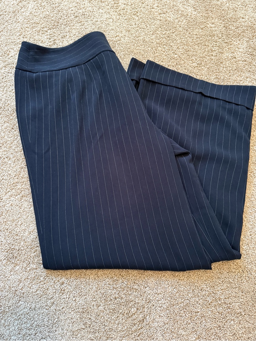 Jones New York Navy Pinstripe Dress Pants
